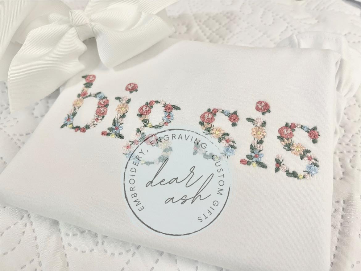 Big Sis-floral embroidery
