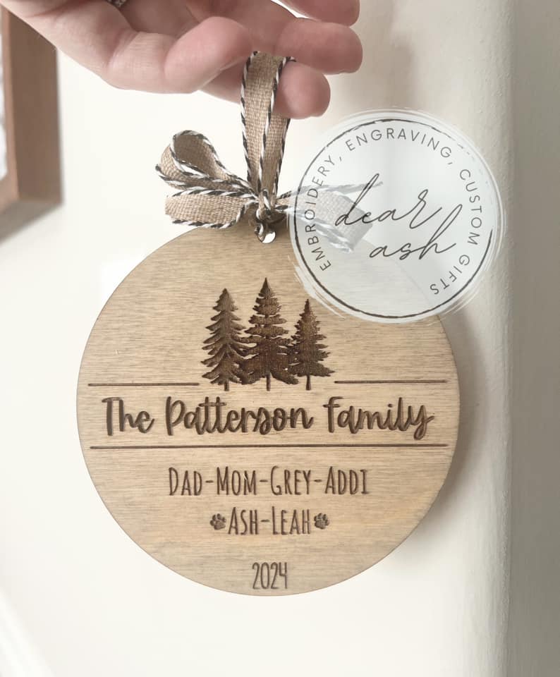 Family Christmas Tree Ornament