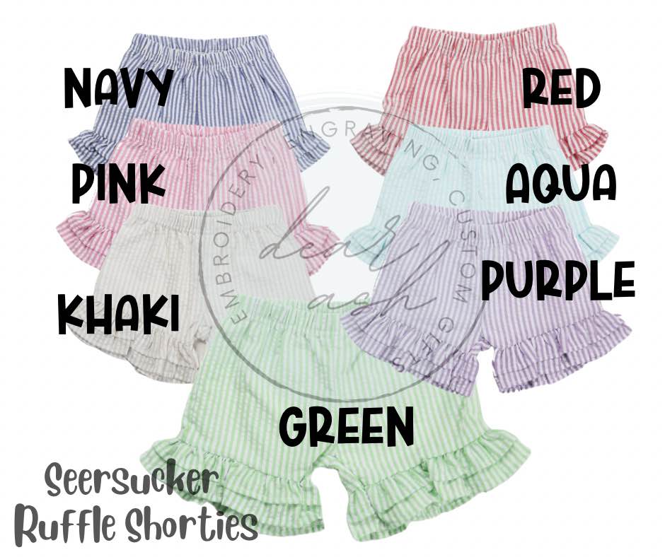 Girls' Seersucker Shorties