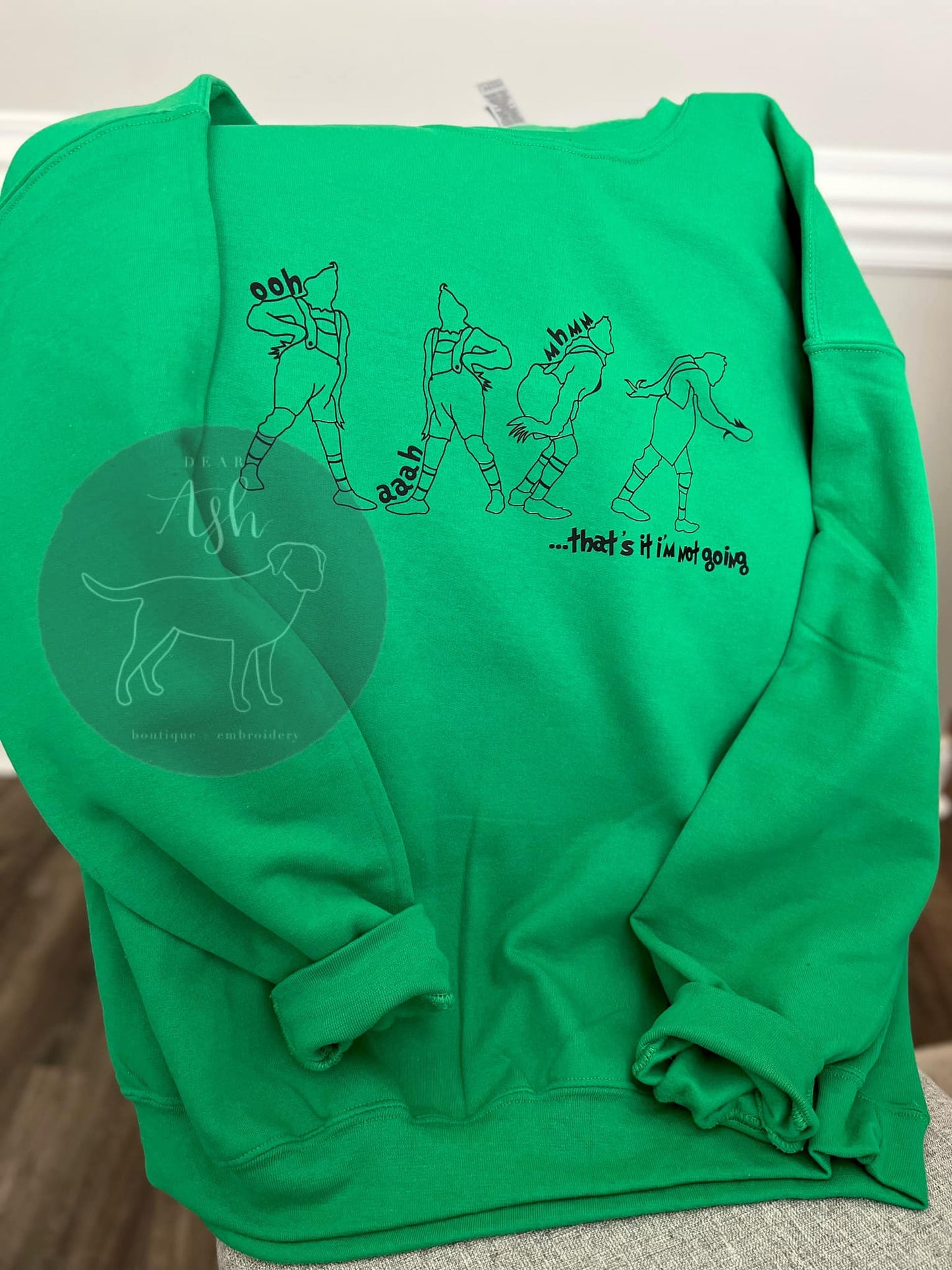 Grinch green sweatshirt