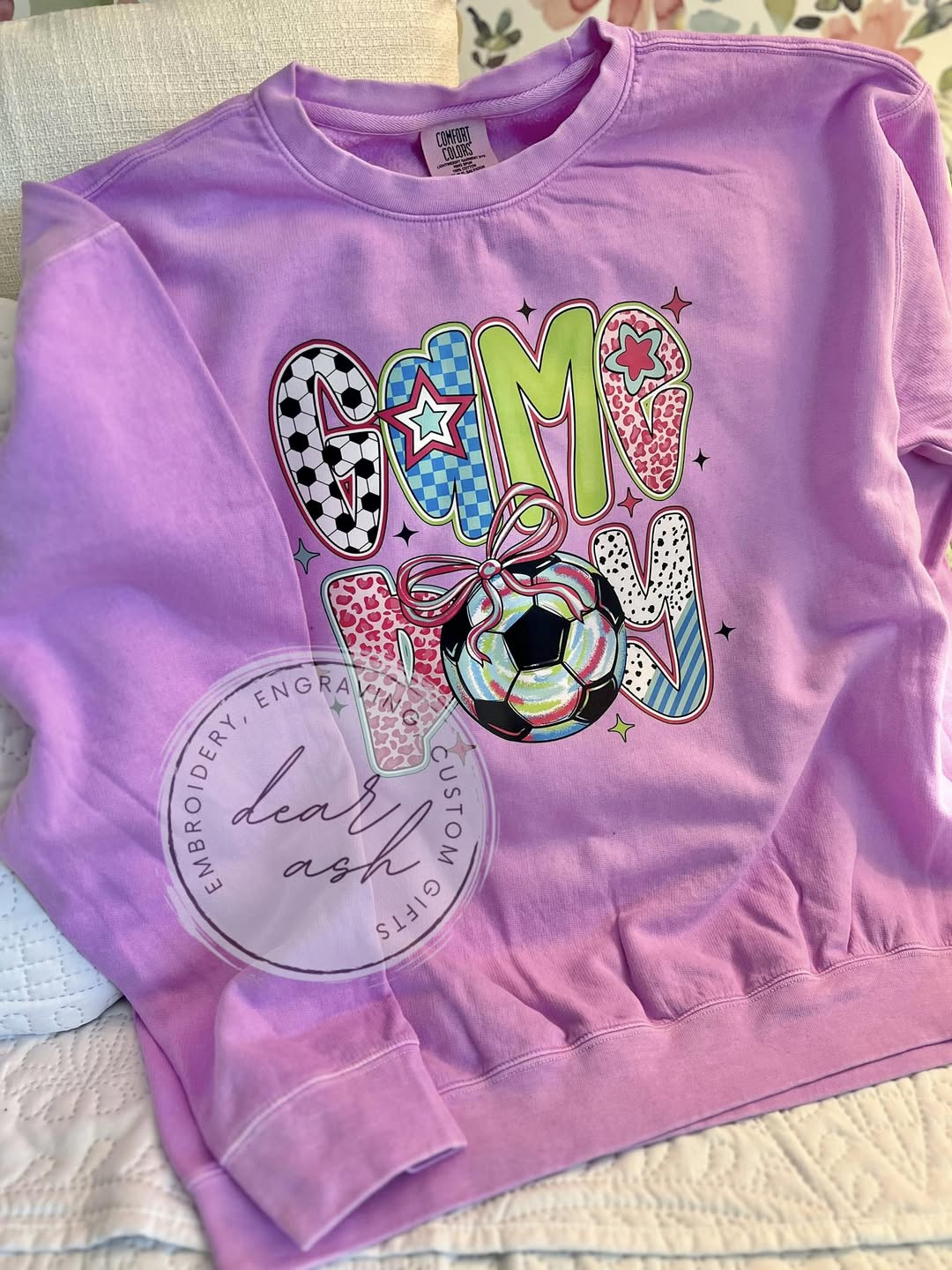 Comfort colors GAME DAY soccer