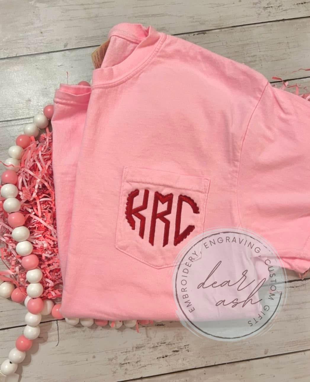 Heart Monogram-embroidered