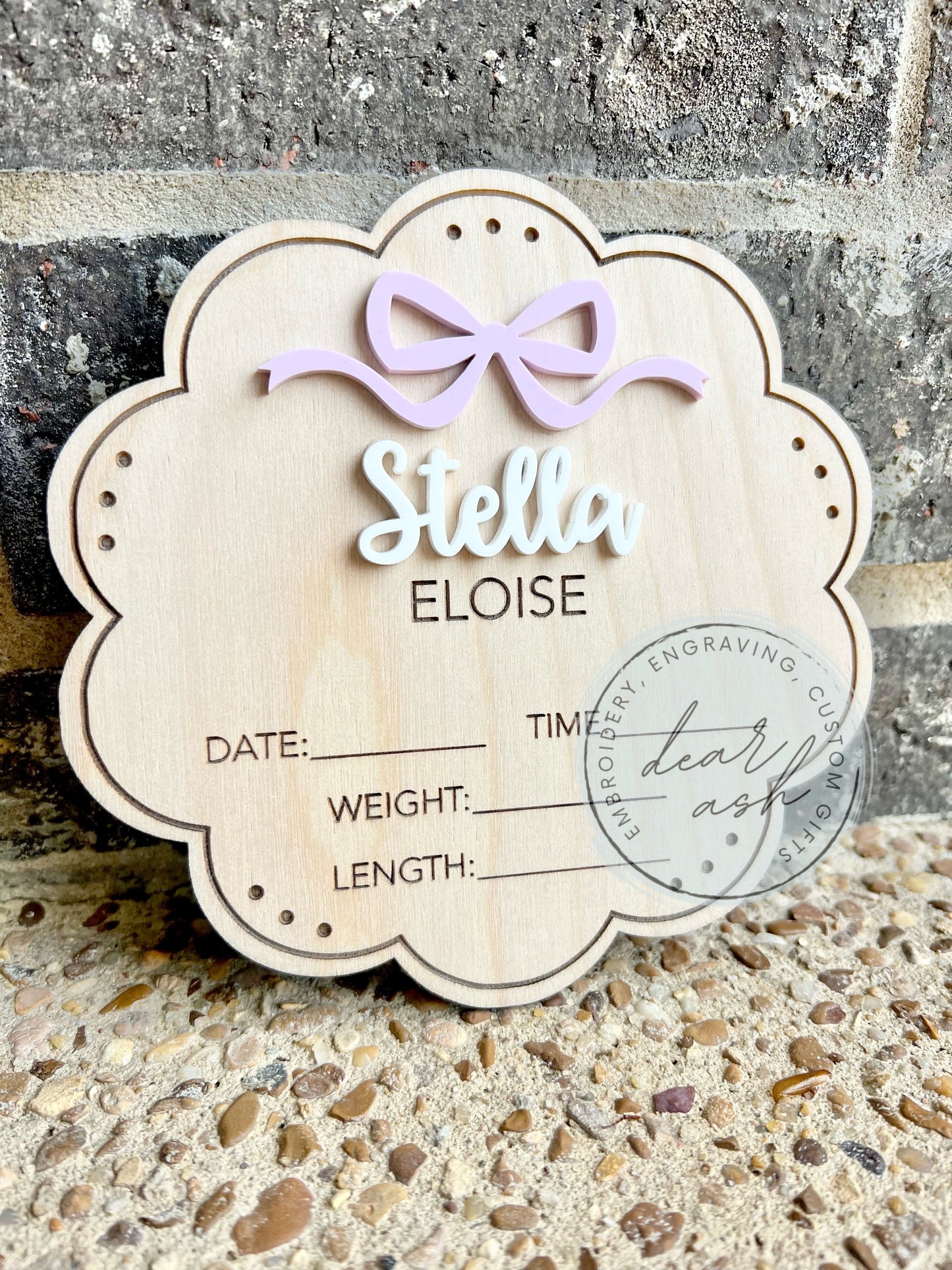 Scallop Bow Announcement Round-6”