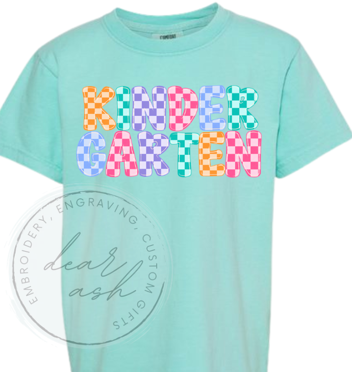 OGCES checkered kindergarten-CC chalky mint