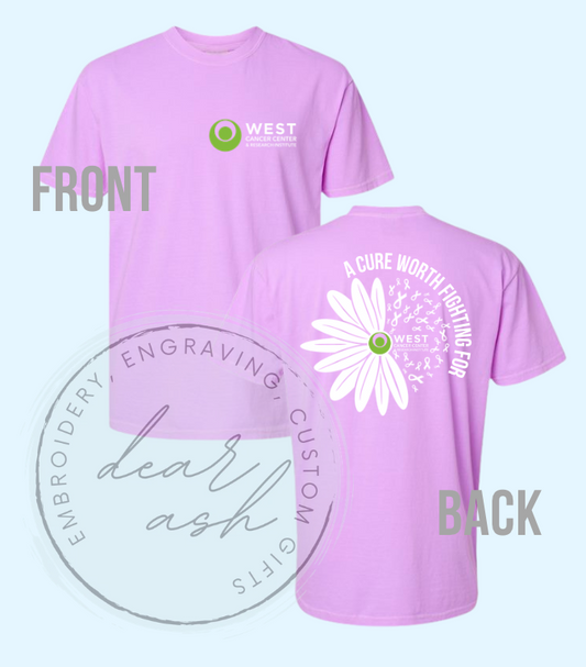 WC-Neon Violet Floral Design SHORT SLEEVE