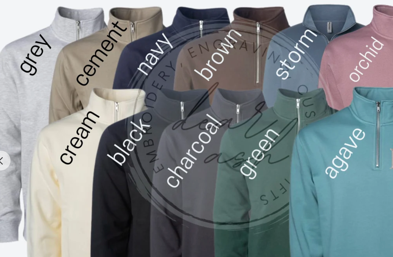 Teacher apple quarter zip