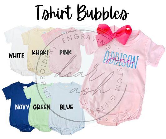 Tshirt Bubbles Embroidered