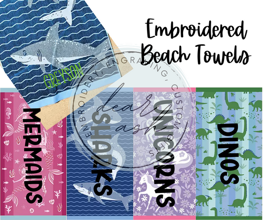 Embroidered Beach Towels