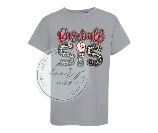 Baseball Sis-comfort colors grey