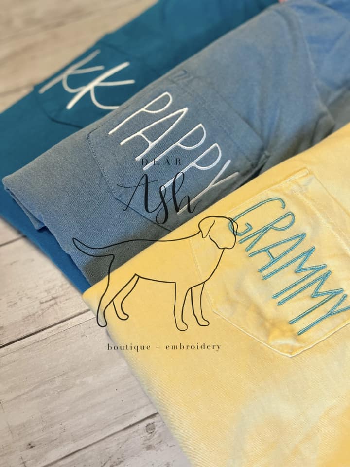 Comfort Colors Short Sleeve Pocket Tshirt