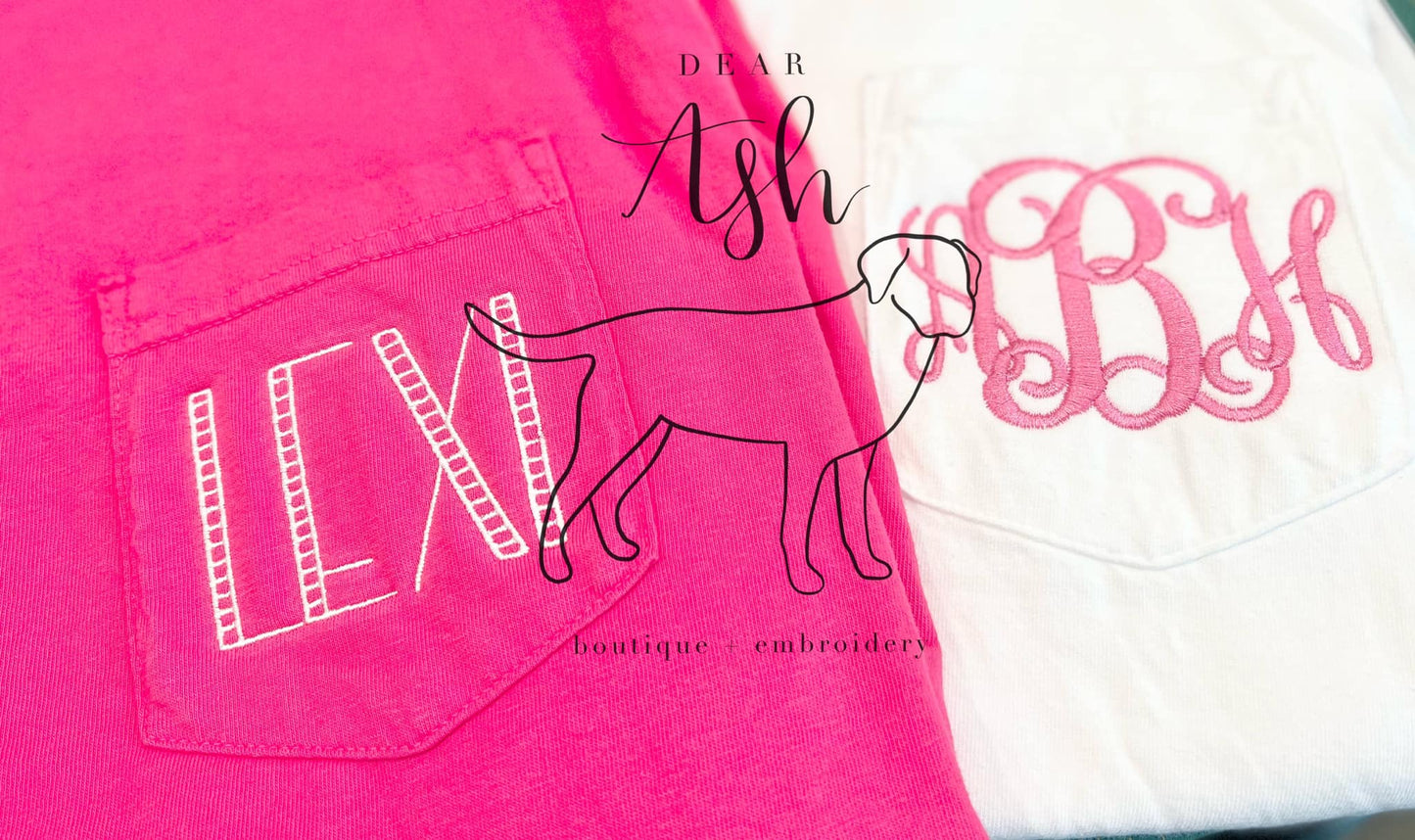 Comfort Colors Short Sleeve Pocket Tshirt