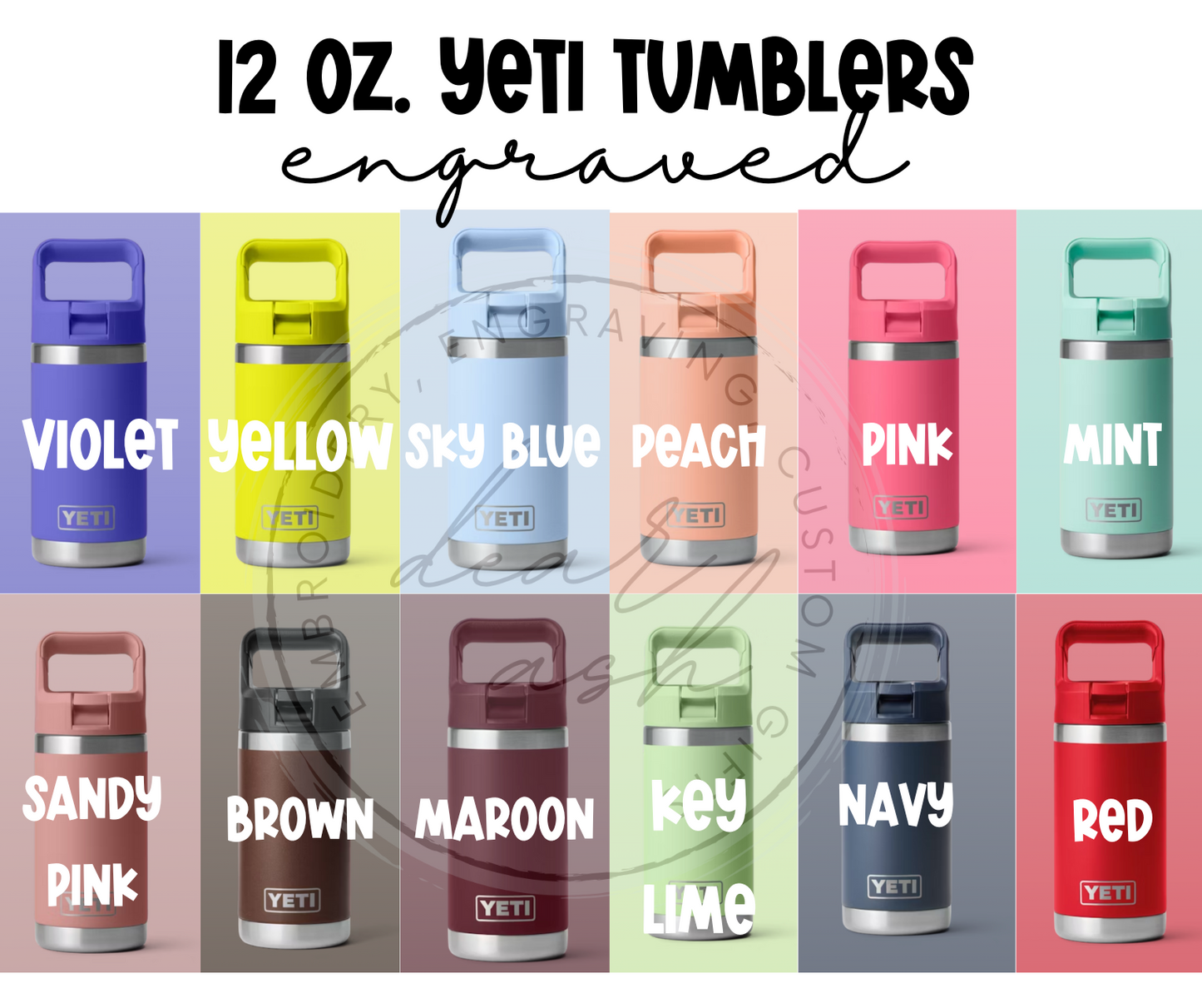 Engraved 12oz Kids Cups