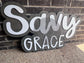 39" Wooden Name