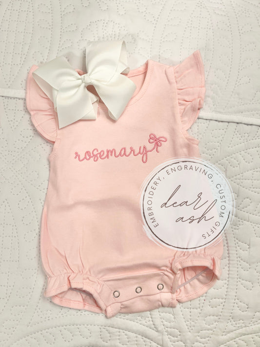 Bow Names Embroidered-bubbles & shirts