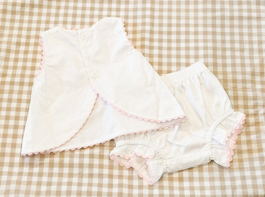 Swing back diaper sets-embroidered