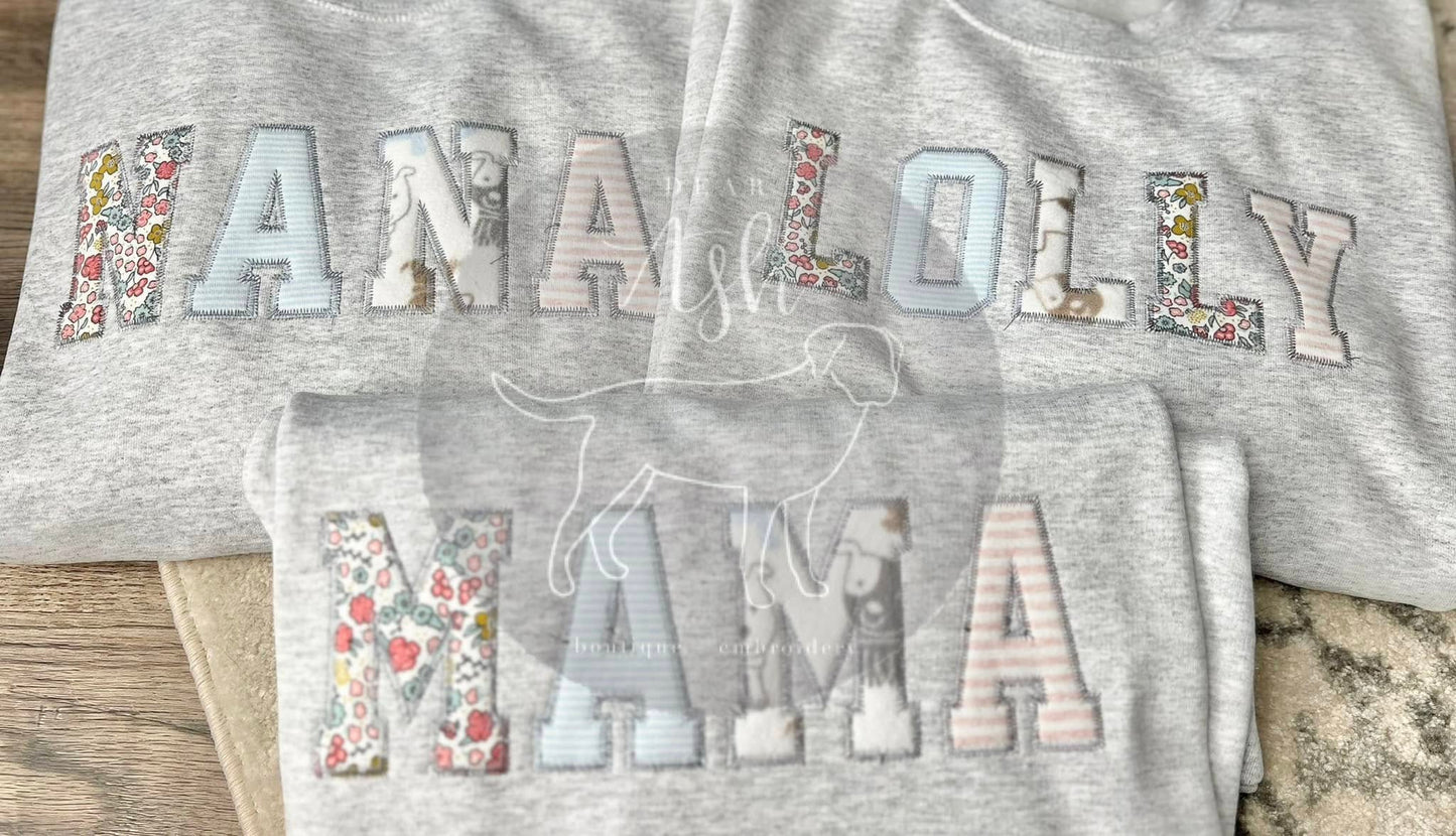 Keepsake Custom Fabric Sweatshirts