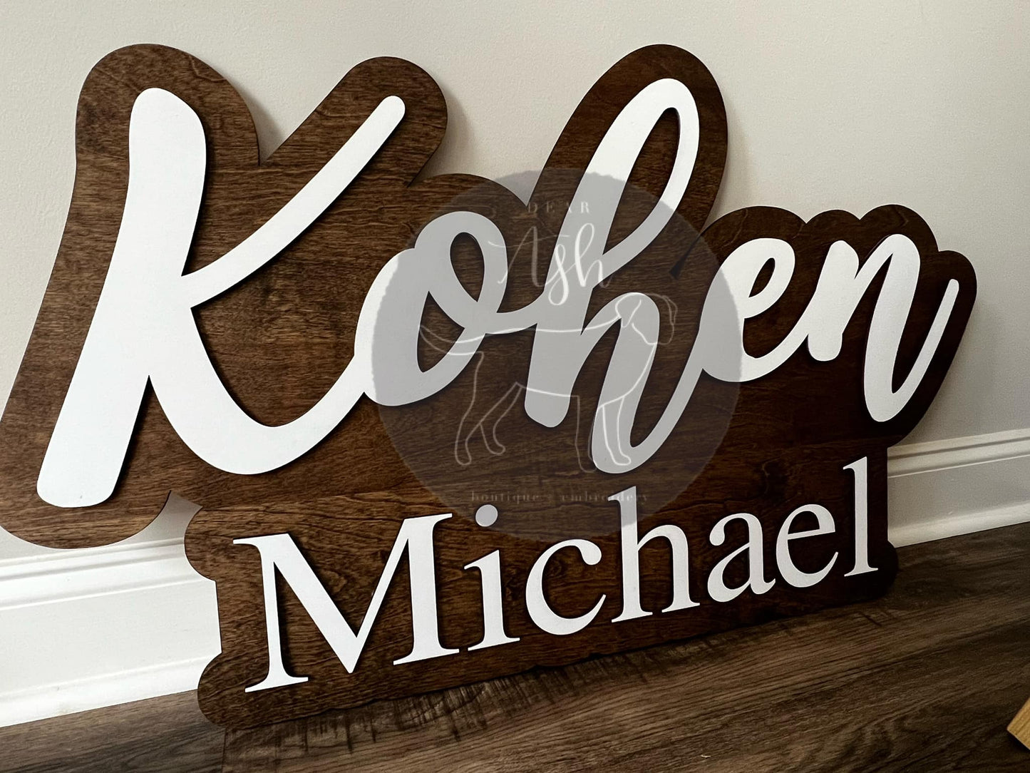 39" Wooden Name