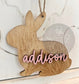 Wooden bunny Easter tags