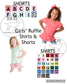 Ruffle Shirt & Short Sets Embroidered