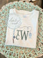 Fishing Initials Bubbles & Shirts-Embroidered