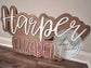 39" Wooden Name