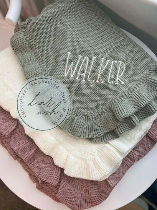 Baby Blanket Embroidered