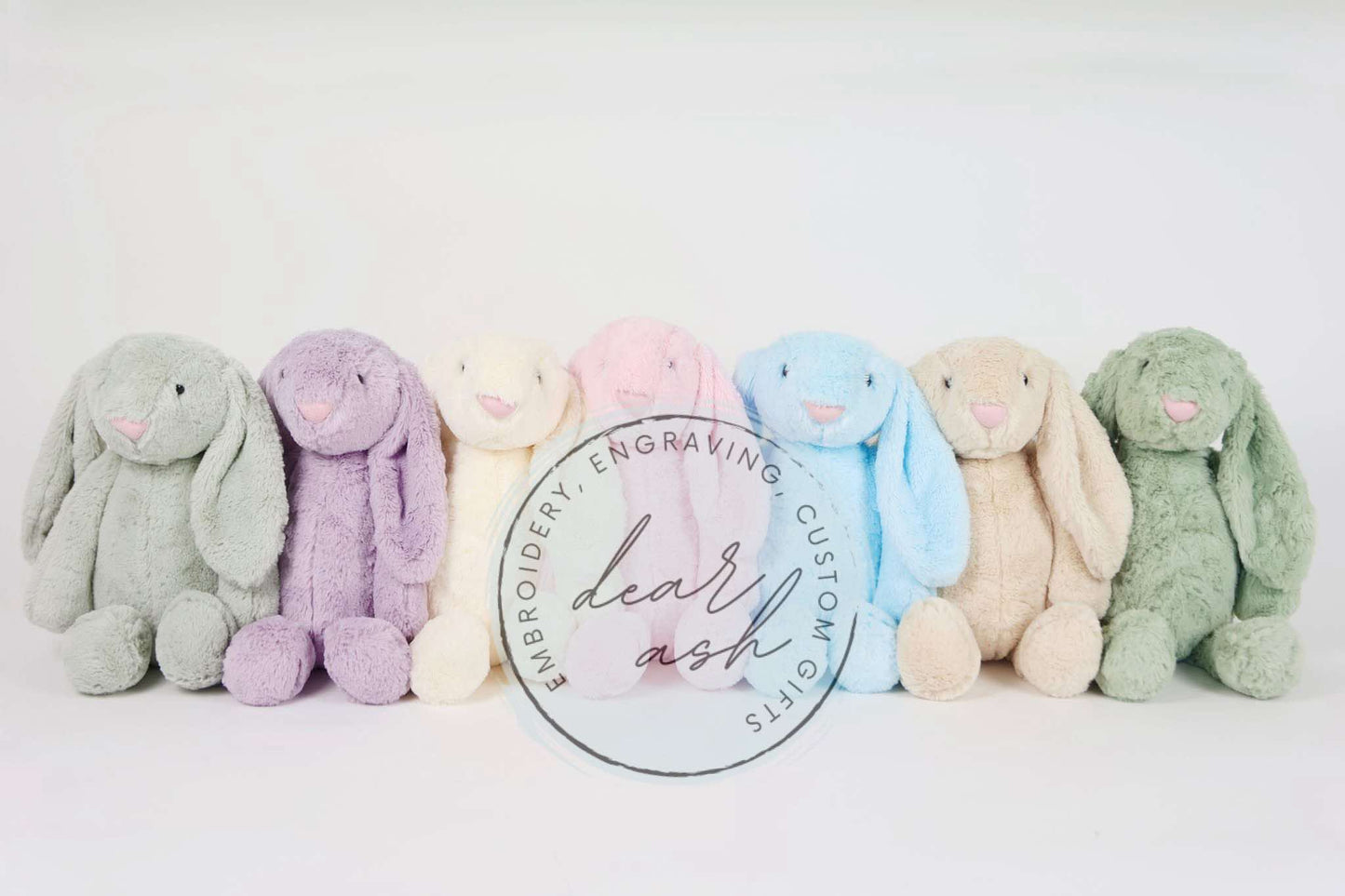 Plush Embroidered Bunnies