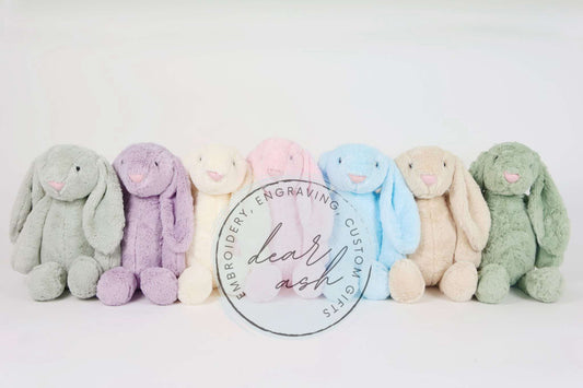 Plush Embroidered Bunnies