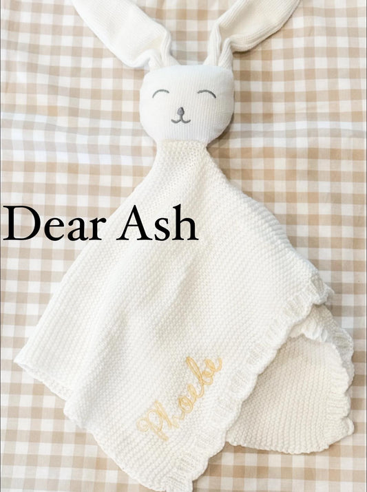 Embroidered Bunny Lovies