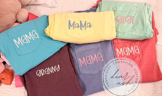 Comfort Colors Short Sleeve Pocket Tshirt