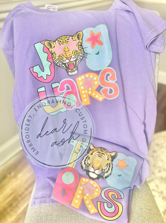 Pastel Mascots on Violet CC Tees