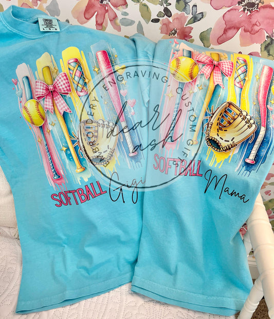 Softball Custom-comfort colors youth & adult