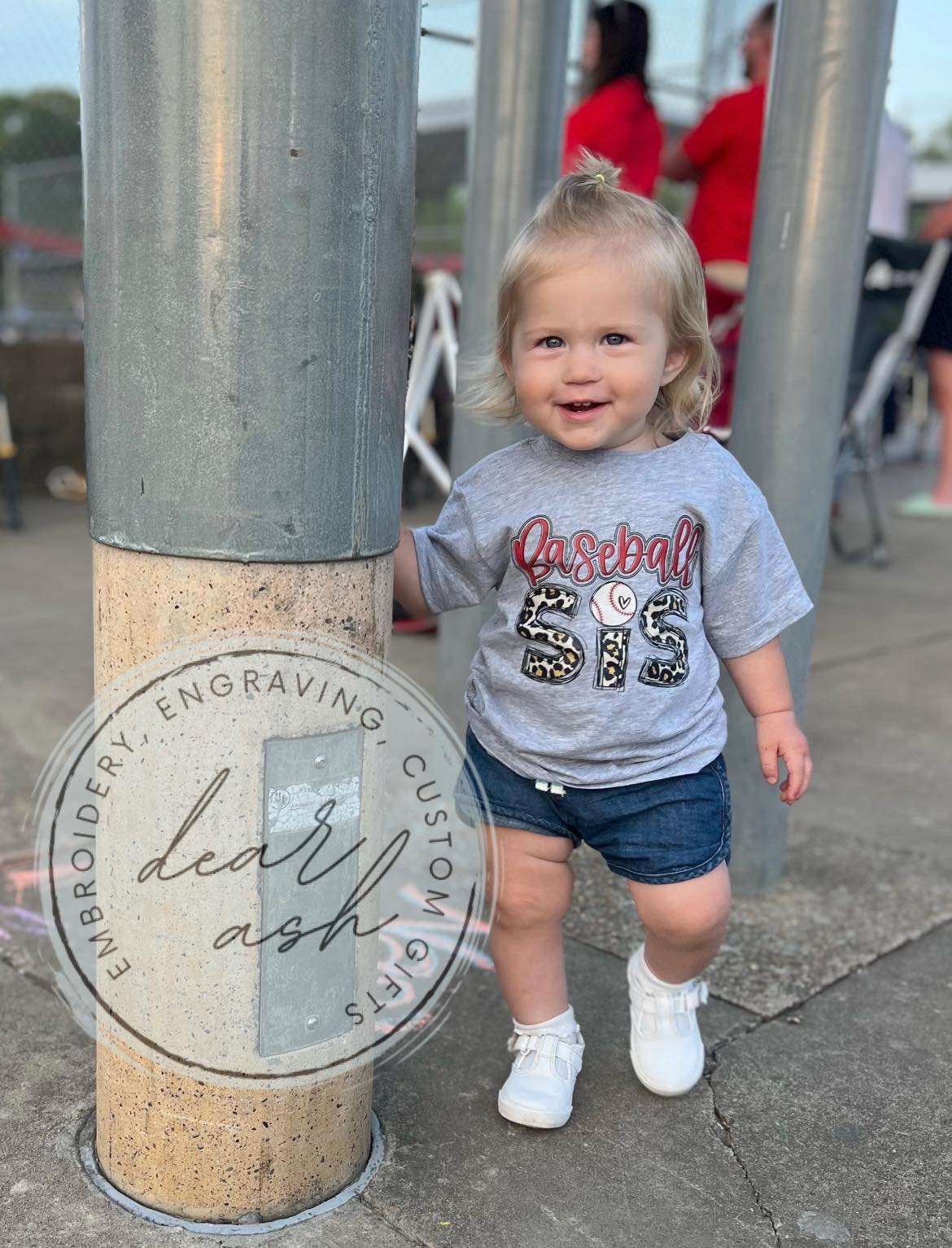 Baseball Sis-comfort colors grey