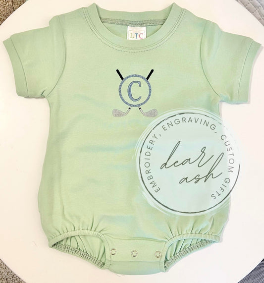 Teed up Golf Initials-embroidered