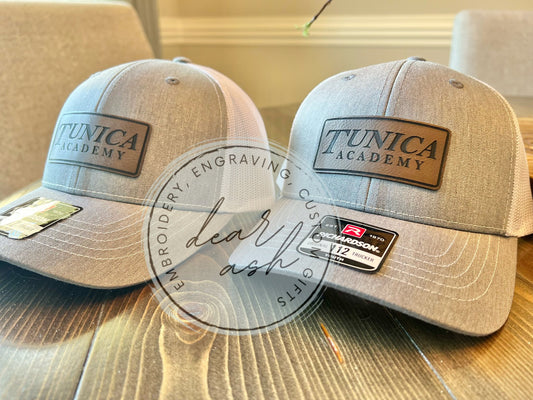 Tunica Academy Leather Patch Hats-youth & adult
