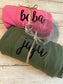 Long sleeve comfort colors pocket tees-embroidered