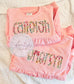 Bubble Sweatshirts-appliqued names (with fabric) ETA AUGUST