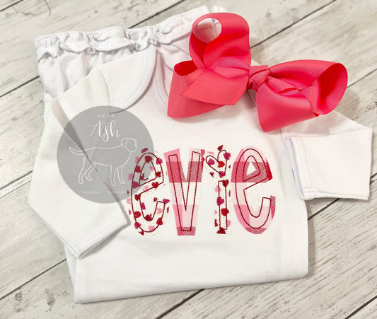 Applique Valentine Names