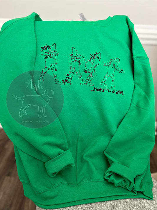 Grinch green sweatshirt