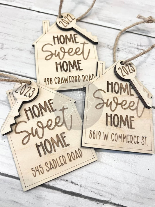 Home Sweet Home custom ornaments