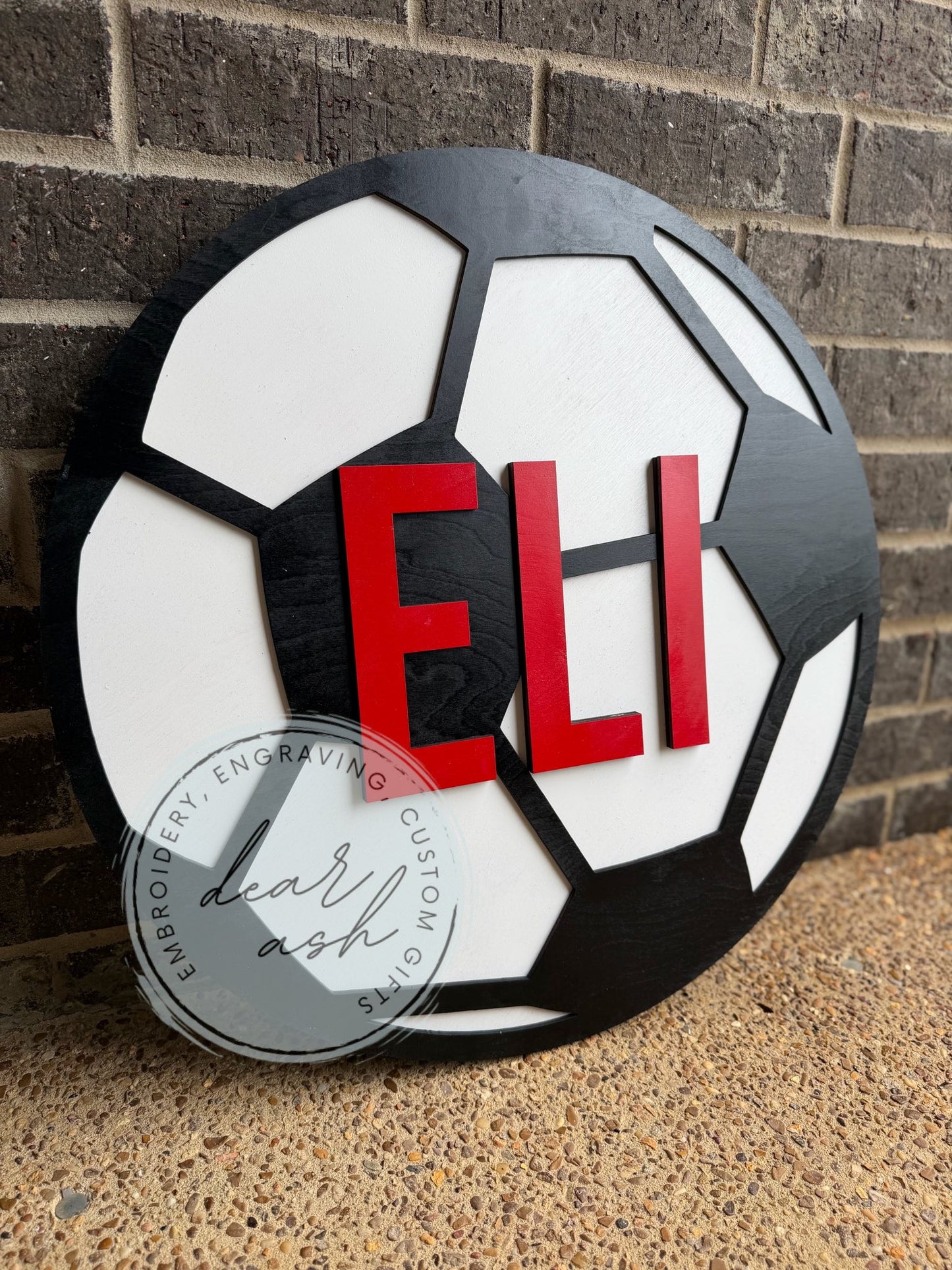 Soccer Ball Sign Layered 24"