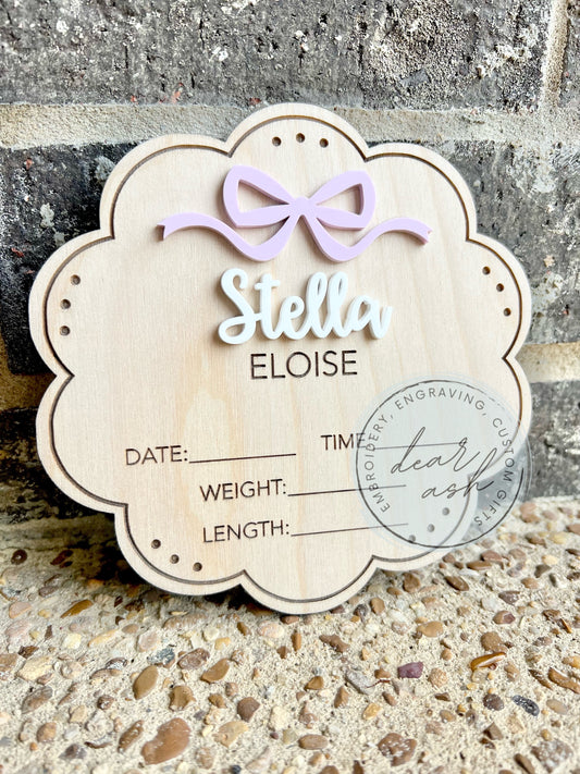 Scallop Bow Announcement Round-6”