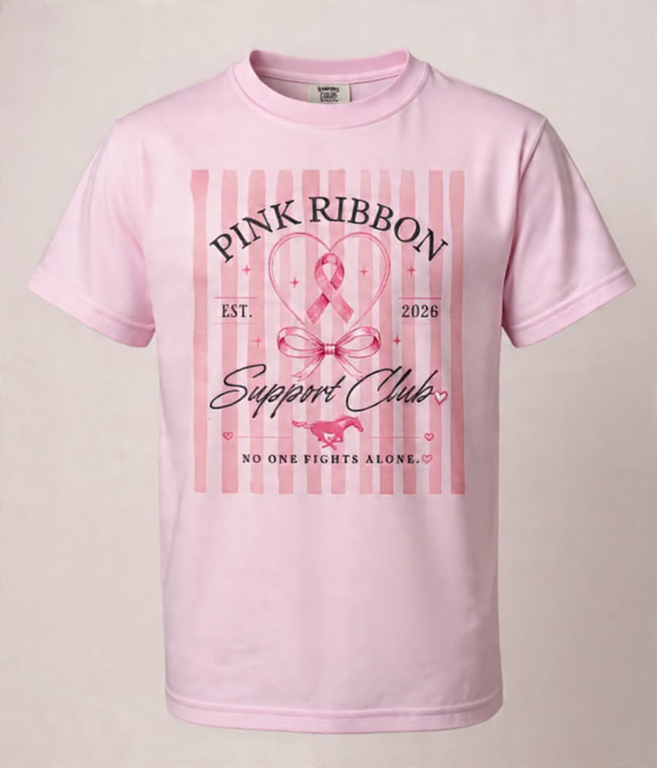 Mustangs-Pink Ribbon