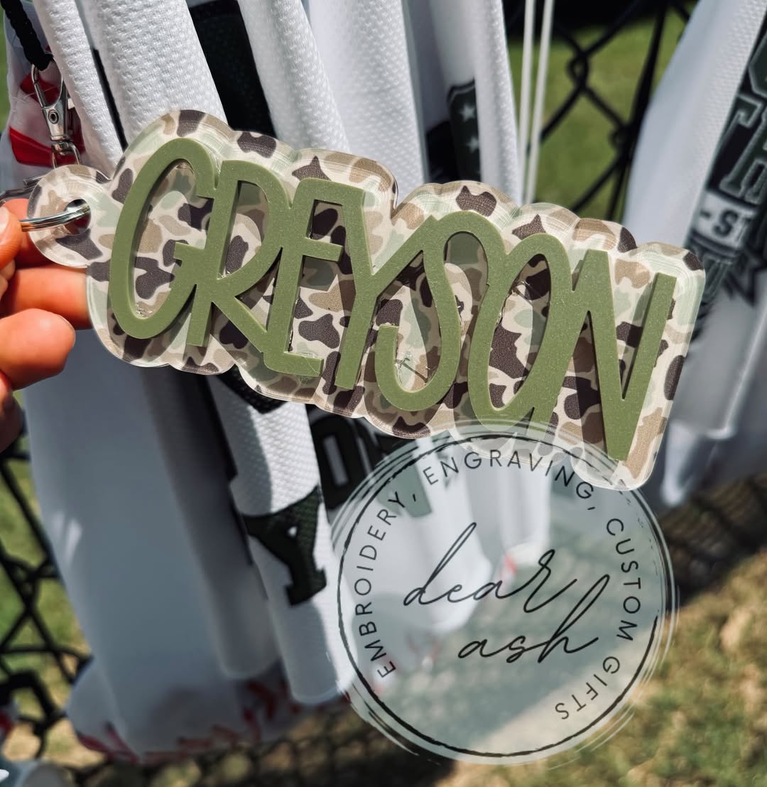 Camo keychain