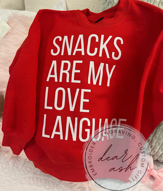 Snacks are my love language