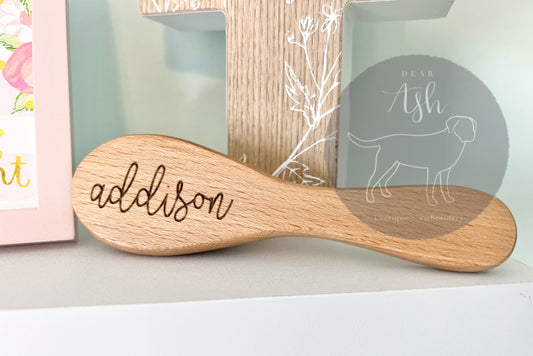 Engraved Baby Hairbrush