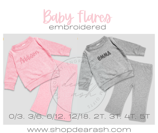 Baby Flares Embroidered