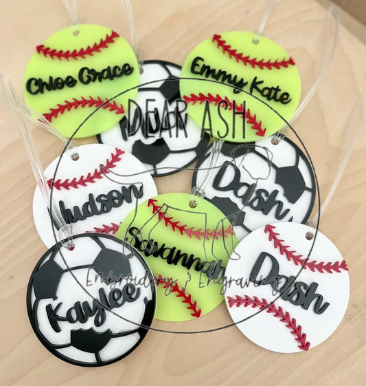 Sports Bag Tags/Keychains