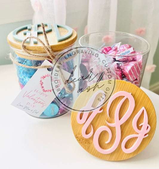Custom Glass Candy Jars *Candy not included*