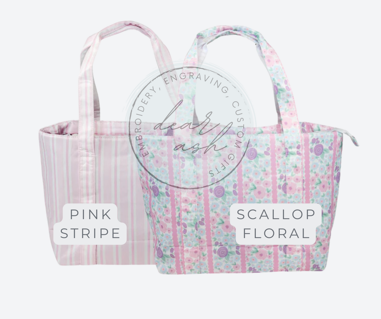 Nylon Tote Bag-embroidered